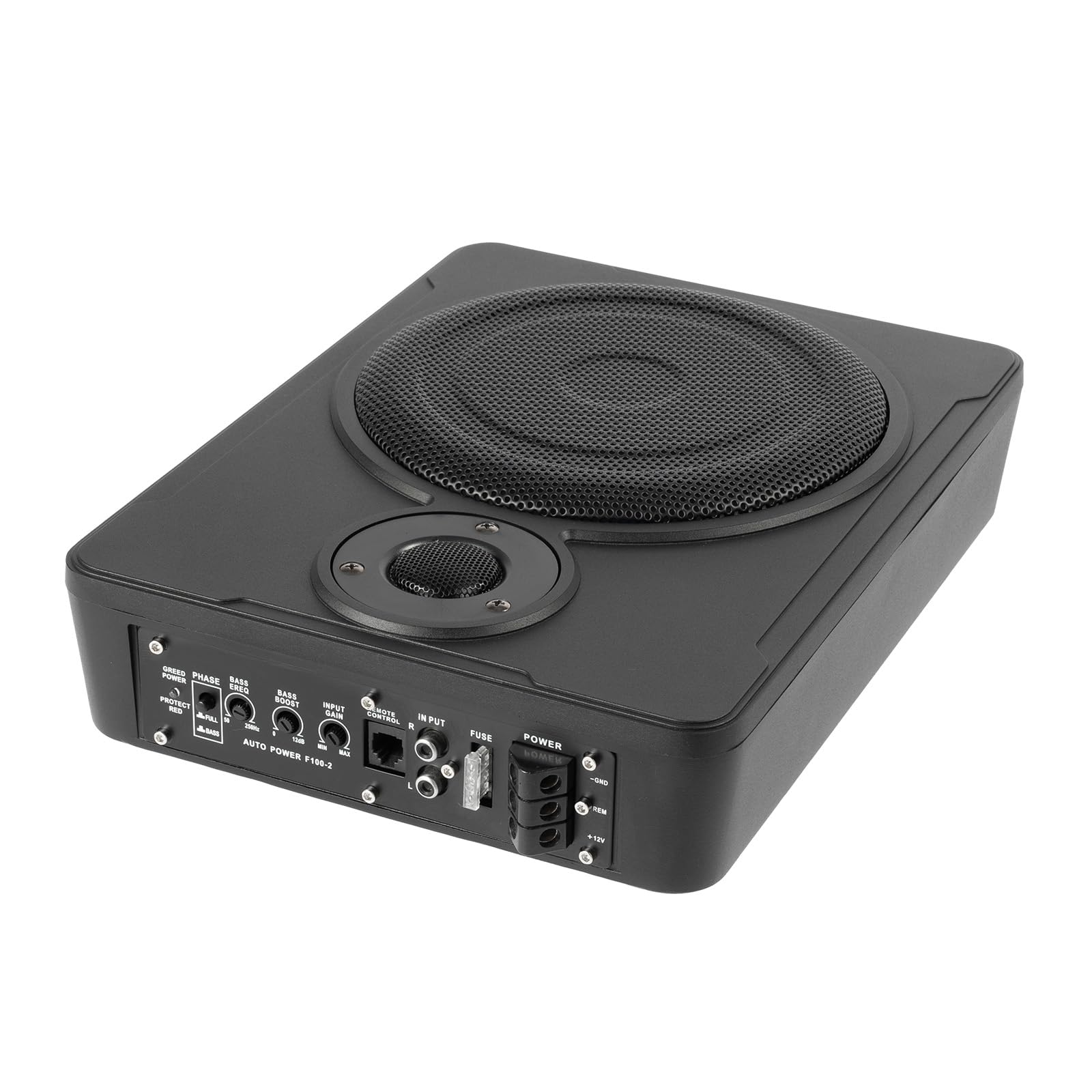 Gosangom 8” 600w Slimline Subwoofer, Car/Truck Bass Speaker Kit, Active Hidden Car Subwoofer, Under Seat Powered Subwoofer with Amp Kit