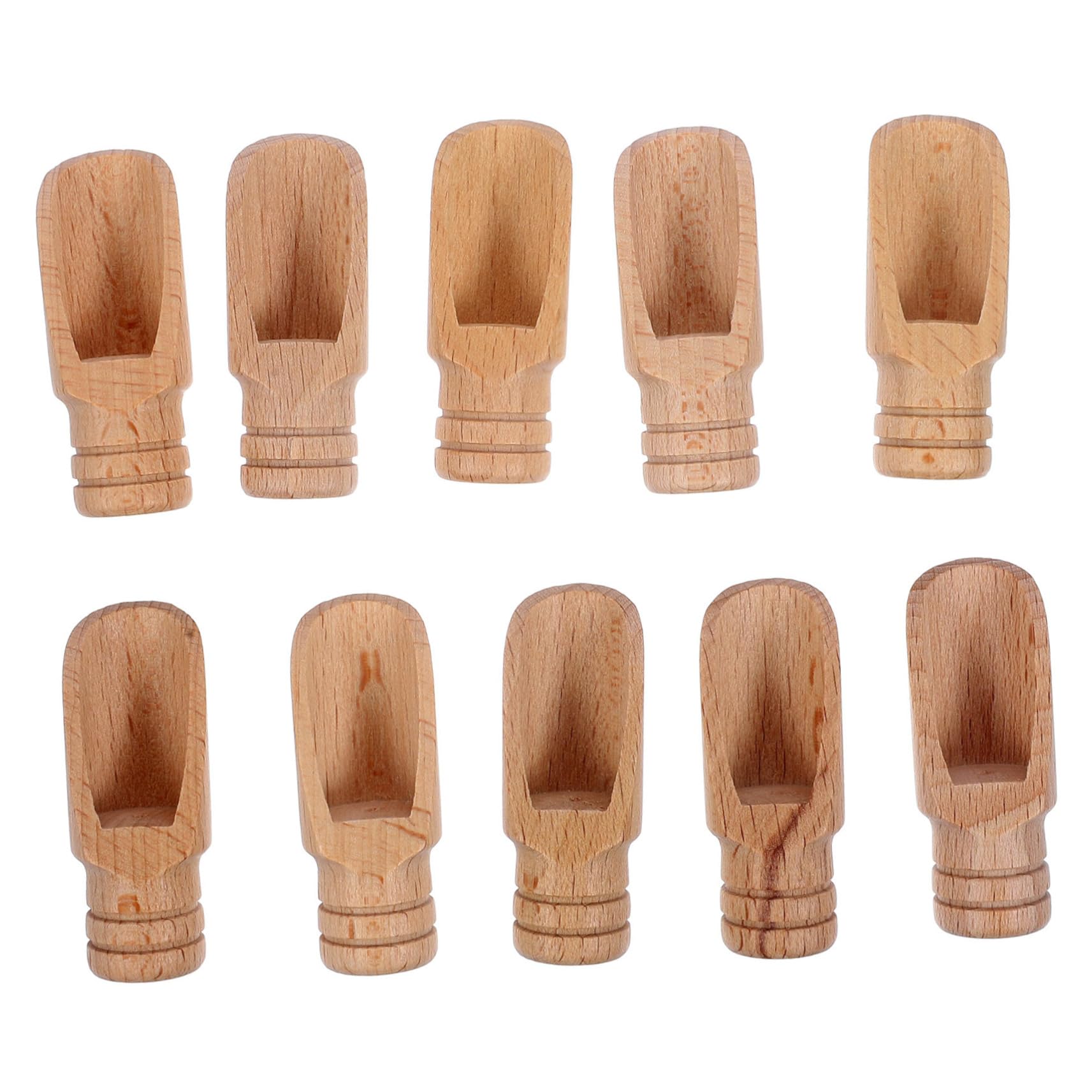HAKIDZEL 10pcs Tea Leaves and Salt Measuring Spoons Bath Salt Scoops for Household Use Comfortable Grip for Tea Powder and More