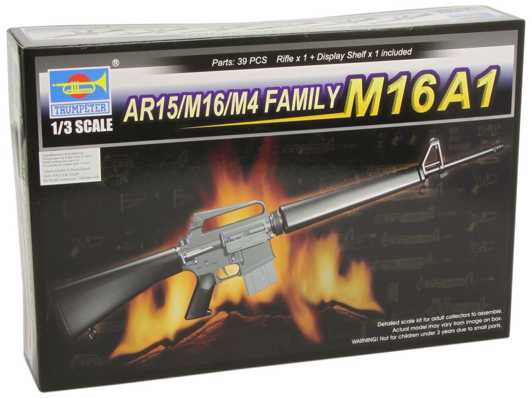 Trumpeter 1/3 AR15/M16/M4 Family M16A1 Machine Gun : Amazon.sg: Toys