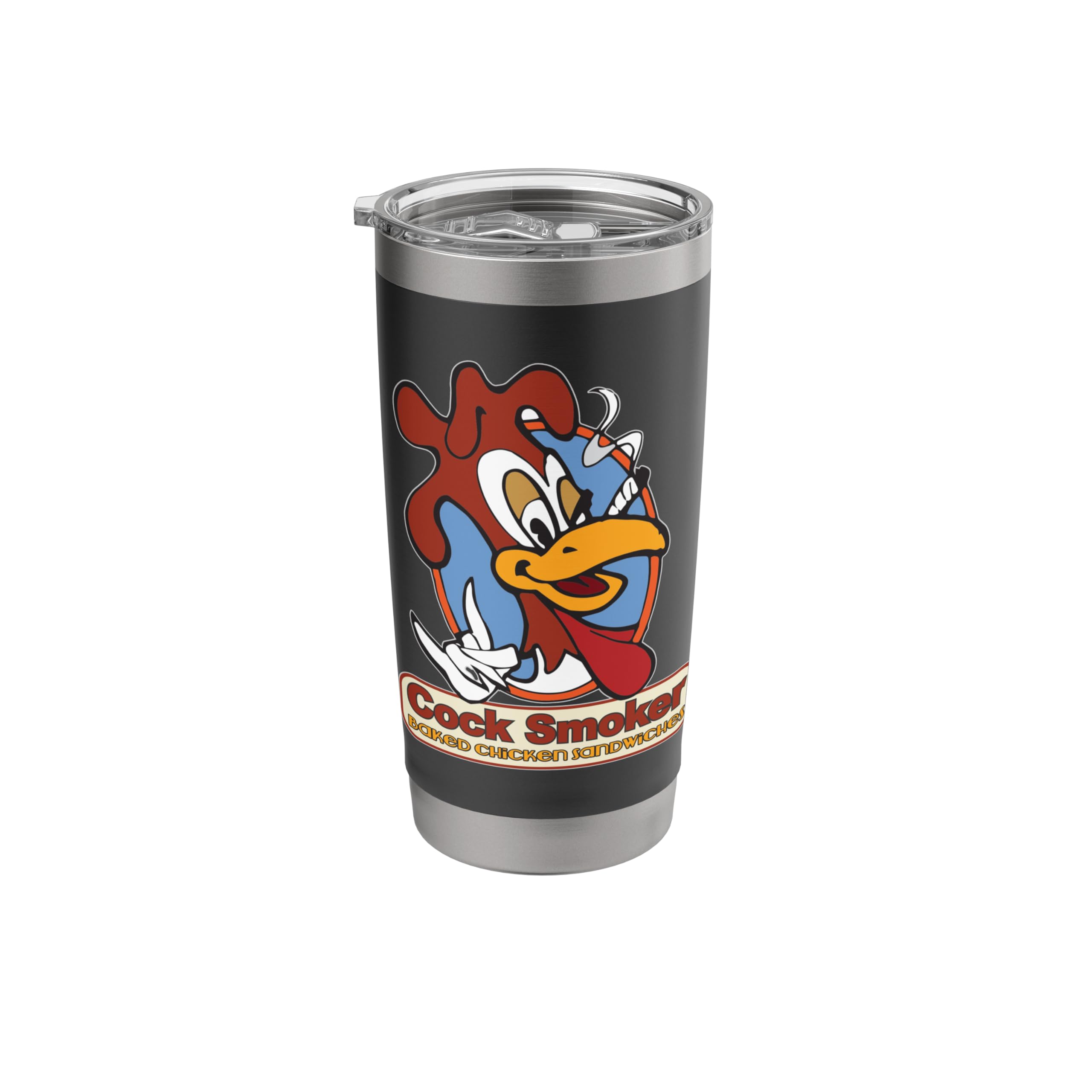 Jay & Silent Bob Reboot Cock Smoker Logo Dark Stainless Steel Insulated Tumbler