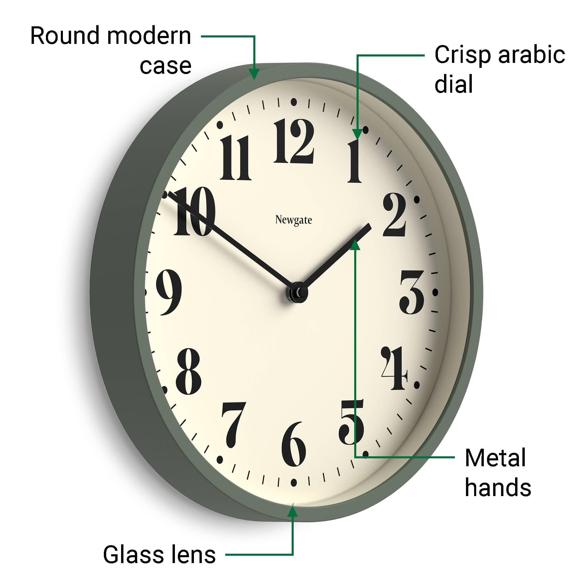 NEWGATE 時計 Number Four Wall Clock グレー Amazon.com: NEWGATE® Number Four Theatre Wall Clock | Modern
