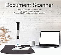 Vista 2 de Escáner de documentos profesional, 8 millones de píxeles de libro y documento escáner de cámara con corrección automática, cámara portátil