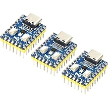 Waveshare RP2040-Zero High Performance Picolic MCU Board with Pre-Soldered Header Solder Directly on Carrier Board by Raspberry Pi Microcontroller RP2040 Castellated Module - 3 Pieces