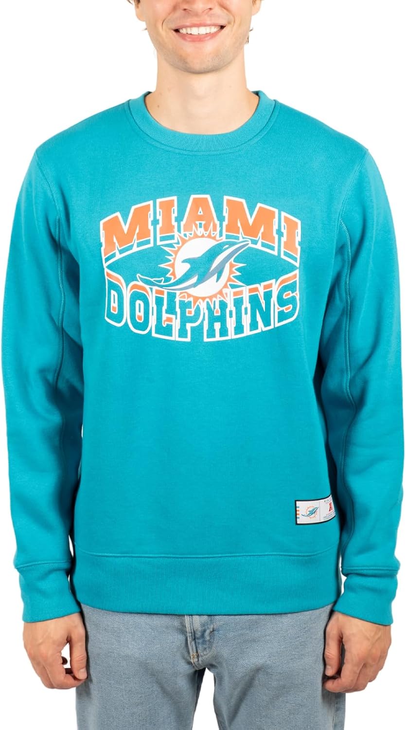 Ultra Game NFL Men's Super Soft Ultimate Crew Neck Sweatshirt