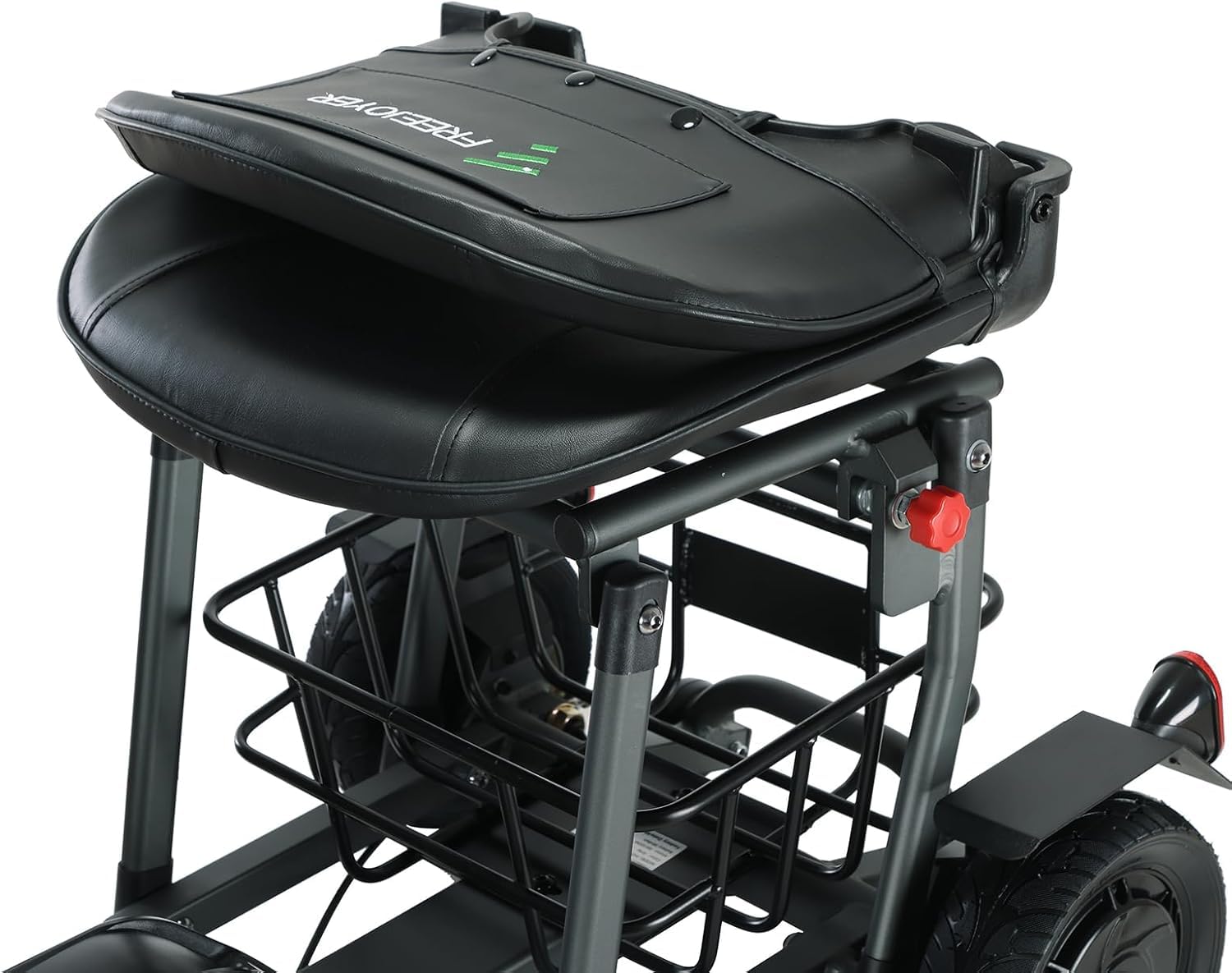 Elektromobil für Senioren, 4 Räder Seniorenmobil Klappbar, Max 15Km/h, bis zu 25KM, Seniorenmobil Mobilitätsroller mit Korb (Blau, Batterie 8AH)