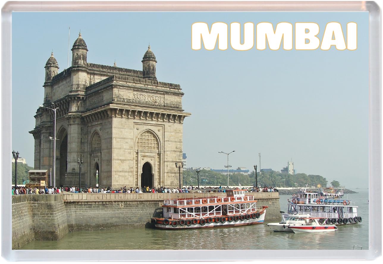 Baked Bean Store Multicolor Mumbai - India - Jumbo Fridge Magnet 96 X 67Mm Bbsfhm1493