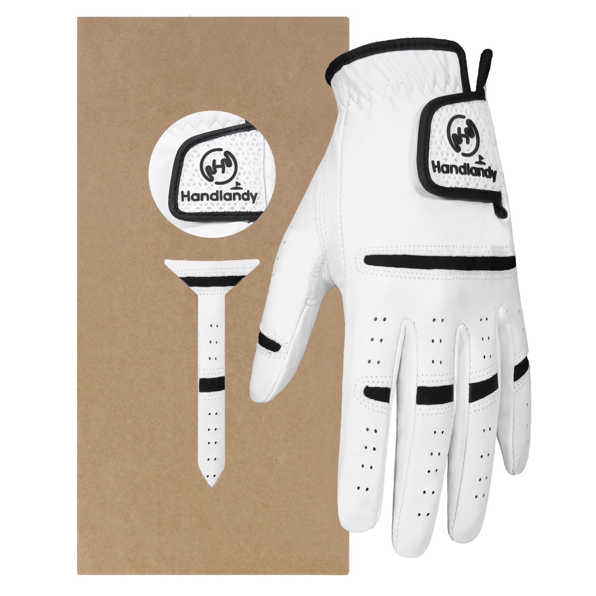 Guante de golf de cuero premium de hombre Handlandy flexible 7