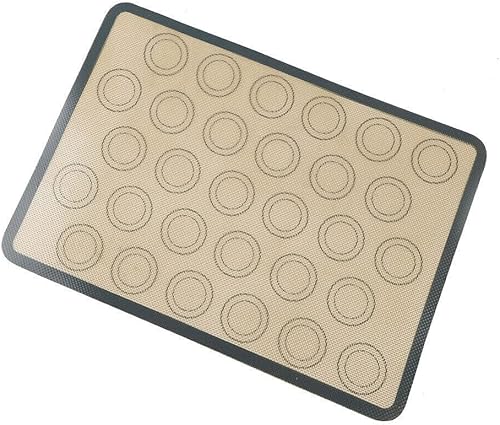 Miniatura 9 de Alfombrilla de silicona para hornear macarrones, revestimiento de silicona antiadherente para hornear sartenes y rolling, macarrón, pasteleríagalleta