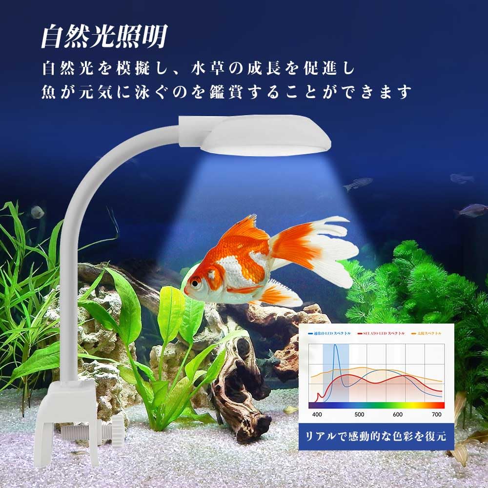 Amazon.co.jp: 水槽 ライト 小型 USB クリップライト 7W / 4色 / 3つ