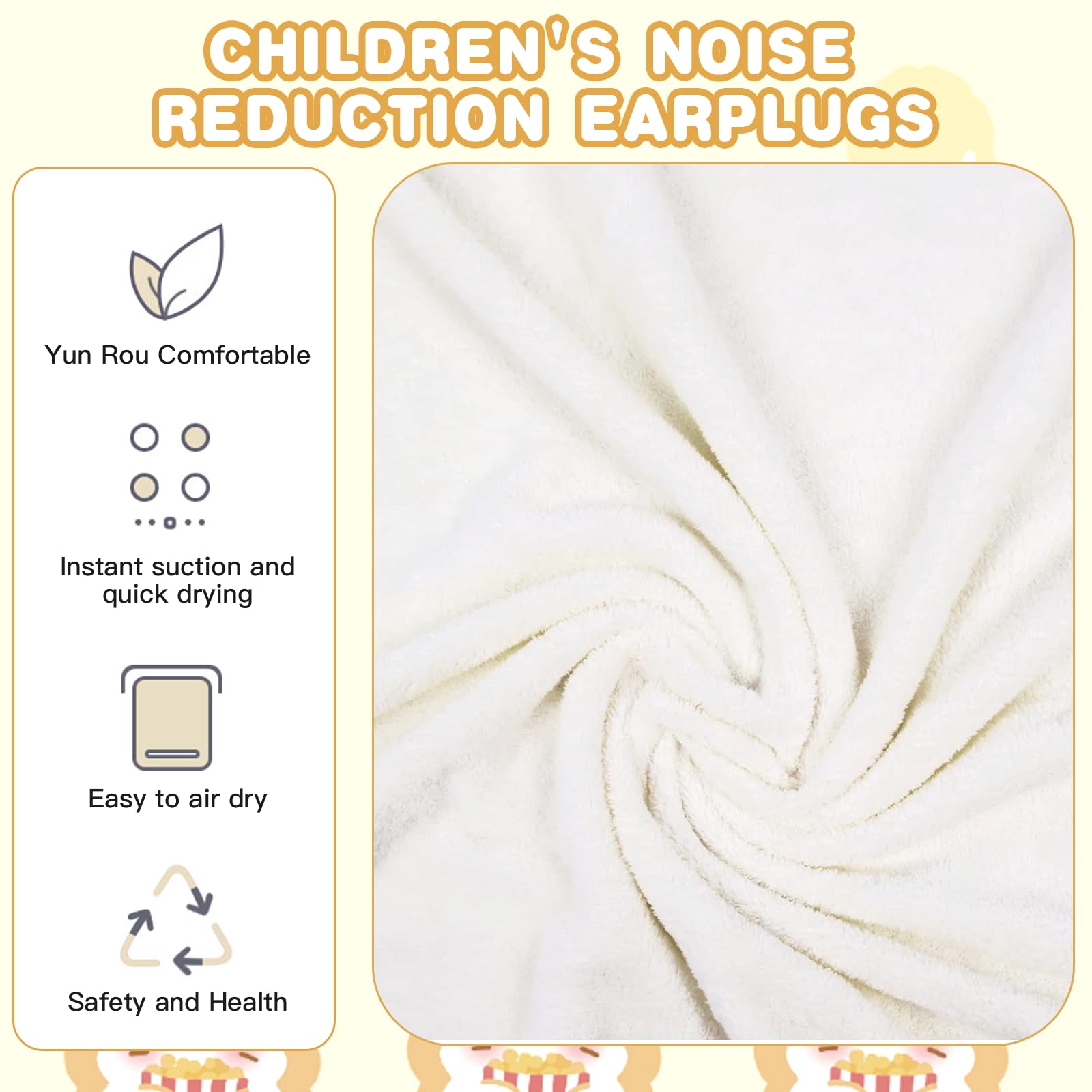 XdealCozyxc Hooded Baby Towel, Ultra Soft Bath Towels Newborn with Hood for Boy and Girl (White), 105*105 - Image 2