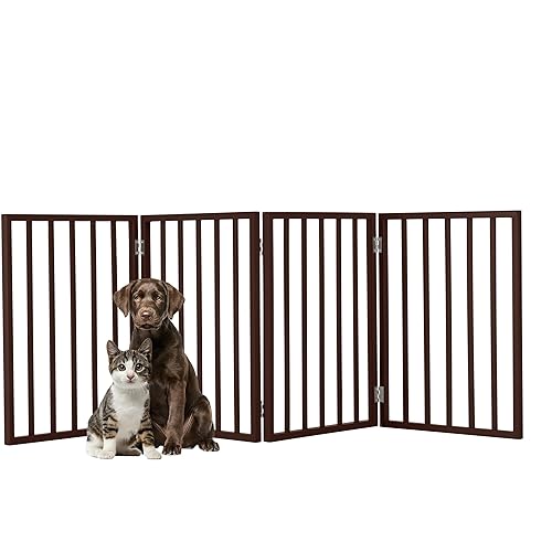Miniatura 4 de PETMAKER Pet Gate - Valla plegable para perros de interior de 3 paneles para escaleras, pasillos o puertas - Vallas para perros independientes Blanco