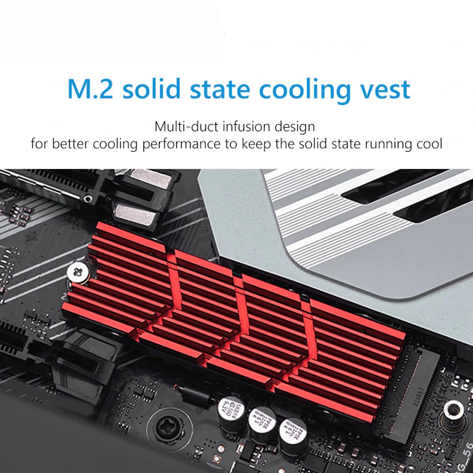 Annadue M.2 SSD Water Block M.2 SSD Raffreddamento PC Dissipatore di Calore Blocco in Rame Accessori di Raffreddamento per unità a Stato Solido M2 2280