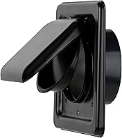Vista 23 de NO-PEST VENT – Cubierta de ventilación exterior para secadora o extractor de baño, doble puerta, 4 pulgadas, tubo de 12 pulgadas, fabricada en EE.