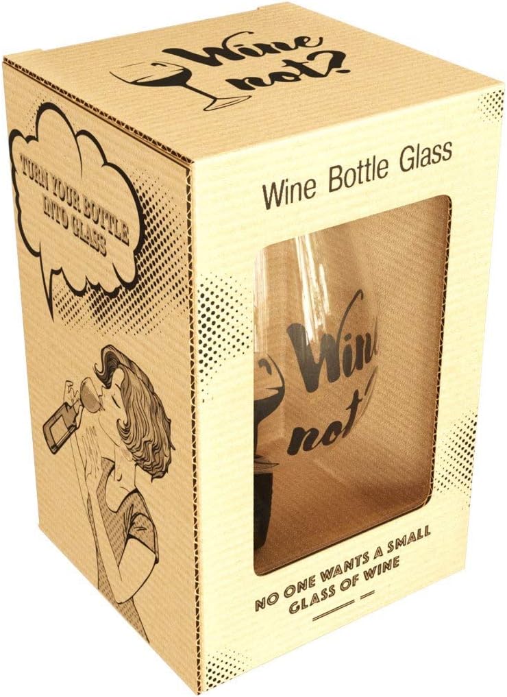 Wine Bottle Glass Topper 16 oz Clear Glass Drink