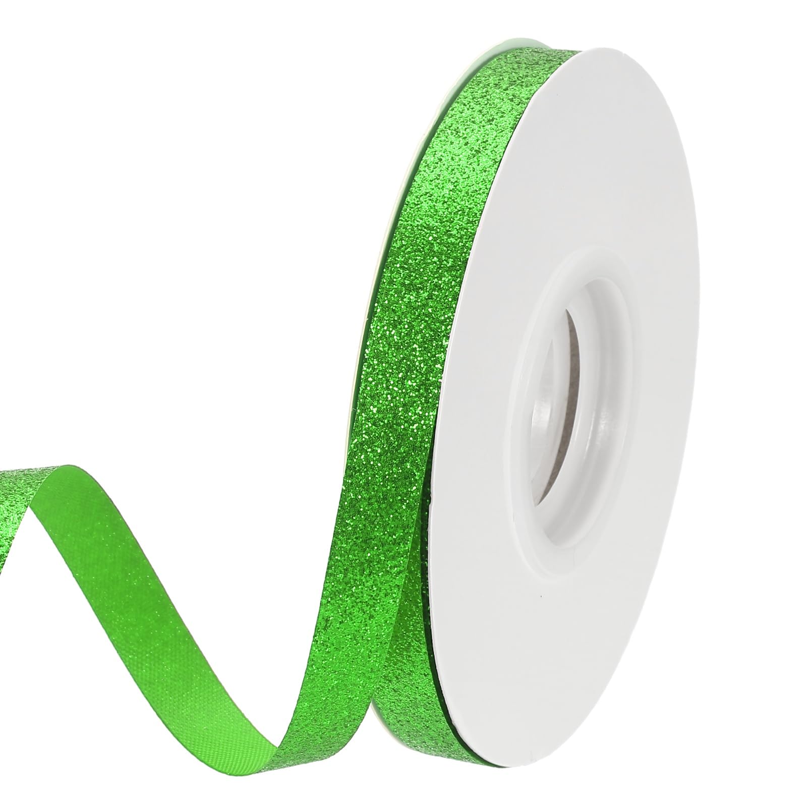 PATIKIL Green Metallic Glitter Ribbon Roll