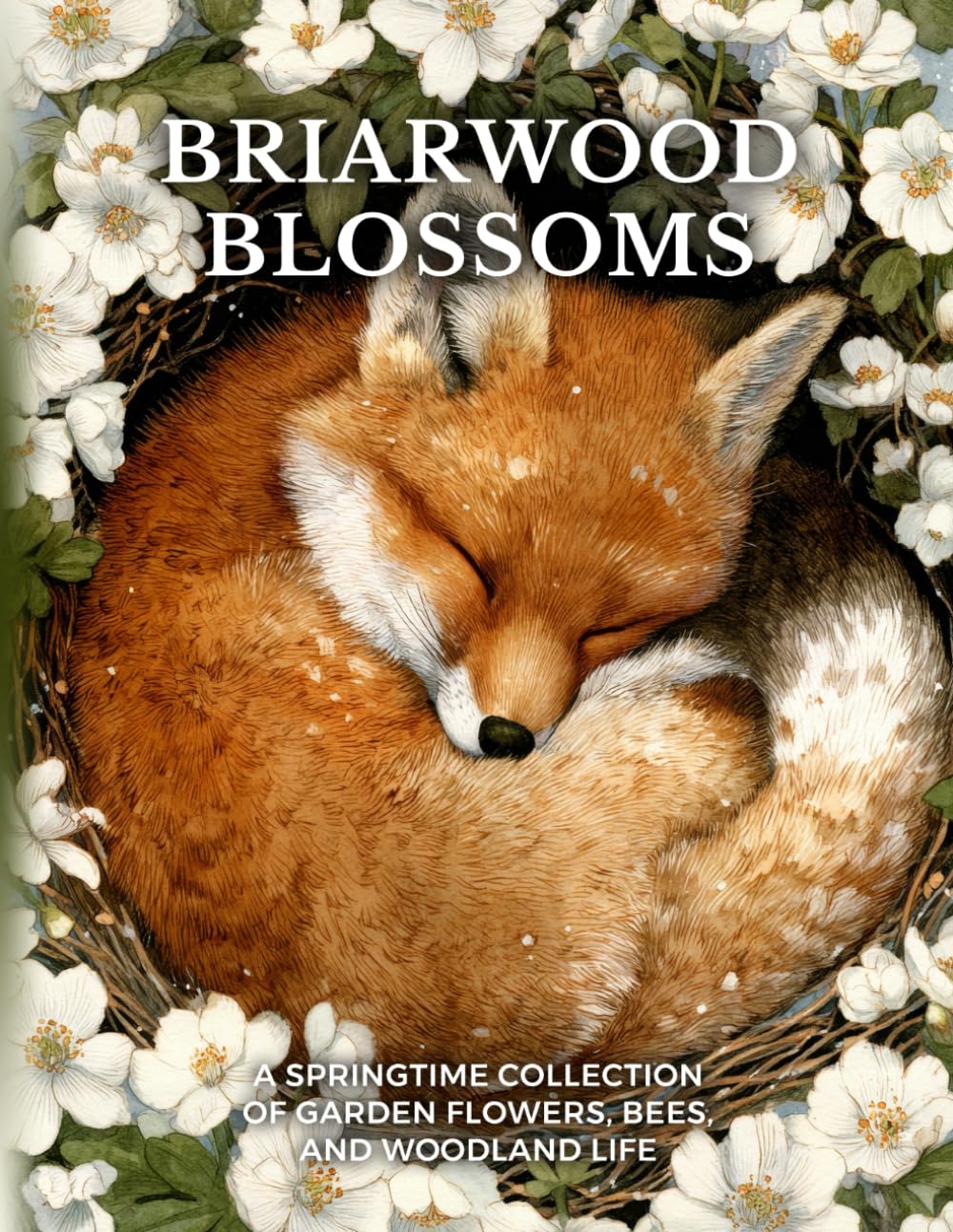 Briarwood Blossoms: A Cozy Coloring Book of Garden Flowers, Bees, and Woodland Life (Woodland Whispers: Cozy Coloring Books)
