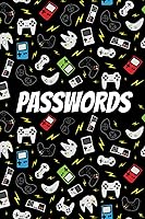 Vista 1 de Password Keeper for Kids password book, password log book and internet password organizer, alphabetical password notebook GAMER Theme 6 x 9