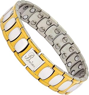 Bracotive® Bio Magnetic Titanium Bracelet Blood Pressure Control Chain Men-Women Bp Monitor Maintain Energy/Blood Circulat... Price In India