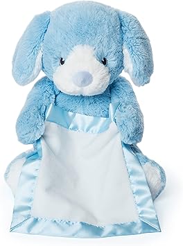 Animated Peek-a-Boo Puppy Plush, Blue 