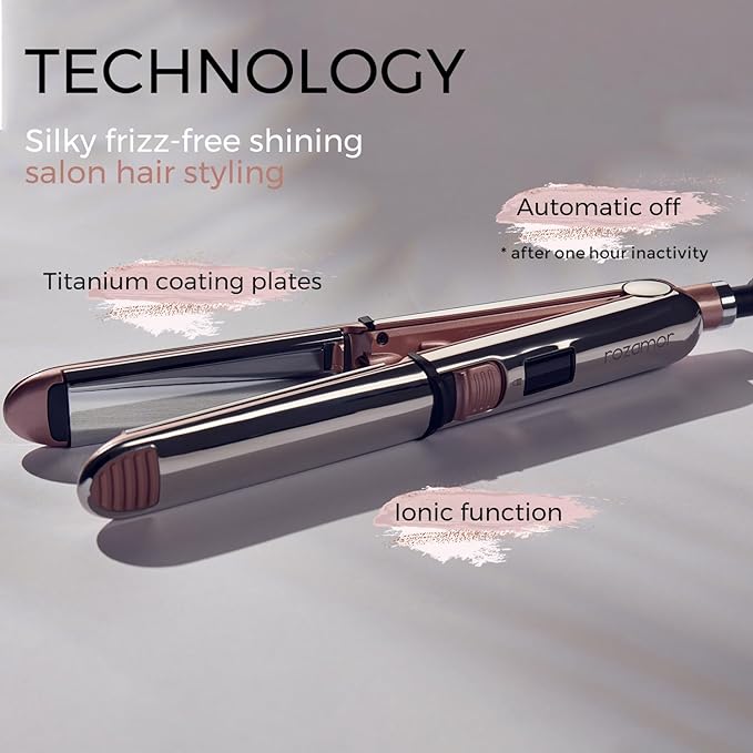 Plancha de Pelo Titanium Ionic 2 en 1 Rozamor miniatura 5
