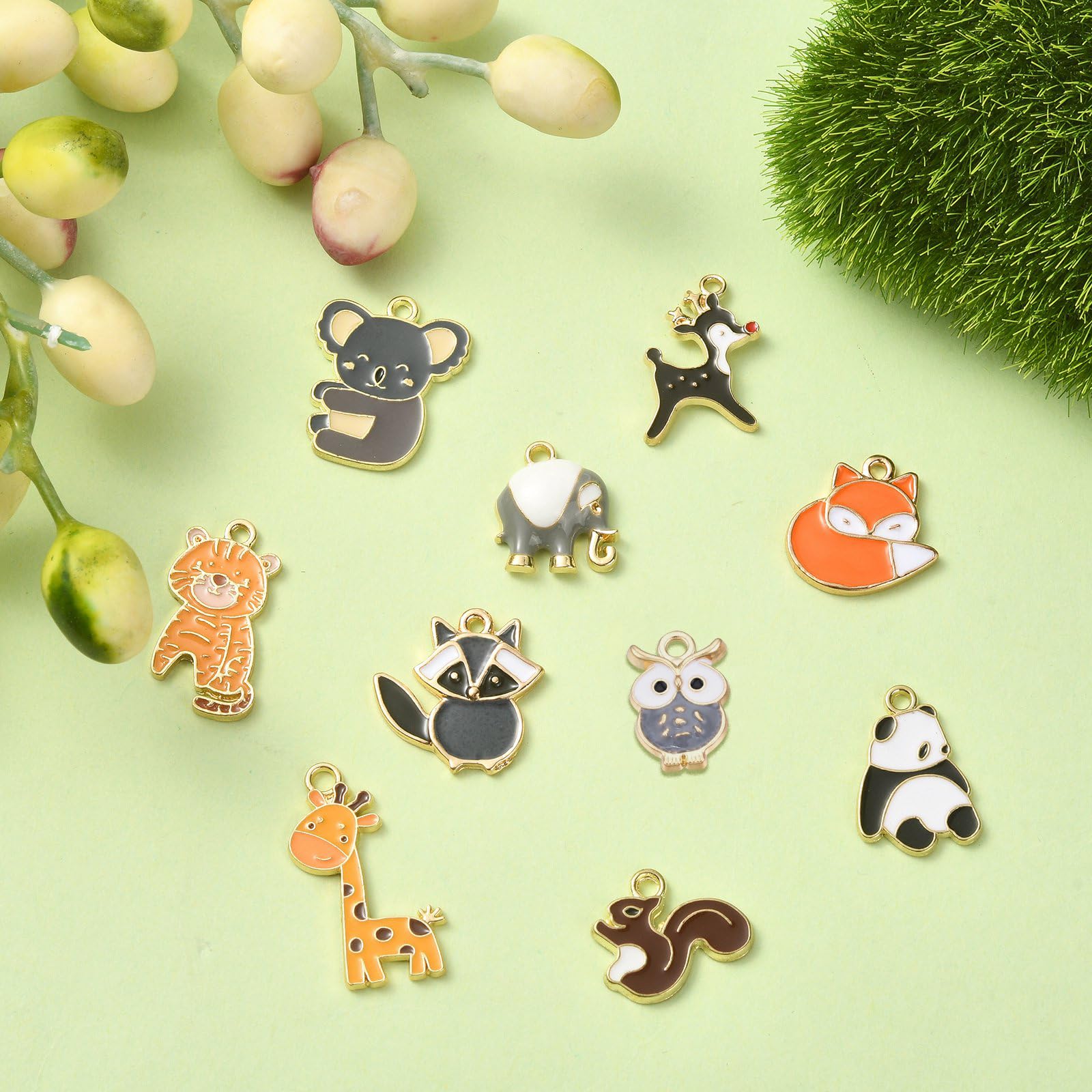 Gohytal Lot De 16 Figurines D'animaux De La Forêt - Jouet Miniature - Hibou, Hérisson, Renard, écureuil, Ours, Singes Pour Gâteau Sur Le Thème De La Forêt