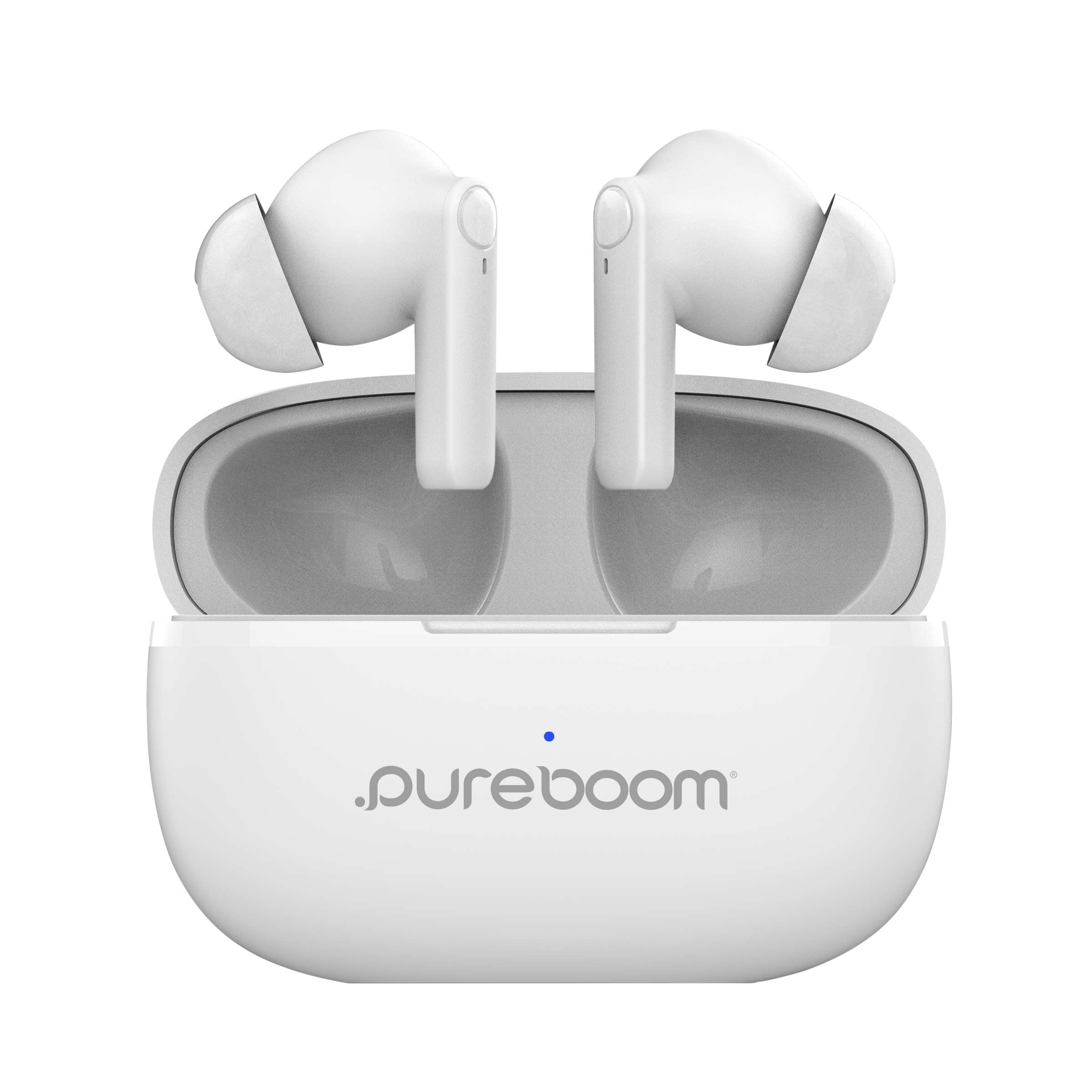 PureGear PureBoom Wireless Earbuds for Enhanced Sound, Touch Control Stereo Headphones in Ear Built-in Mic for iPhone/Android Phones/TV/Laptops, More