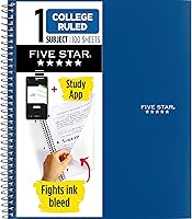 Vista 11 de Cuaderno de Five Star, 1 materia, con rayas, 100 hojas, 11" x 8-1/2", Negro