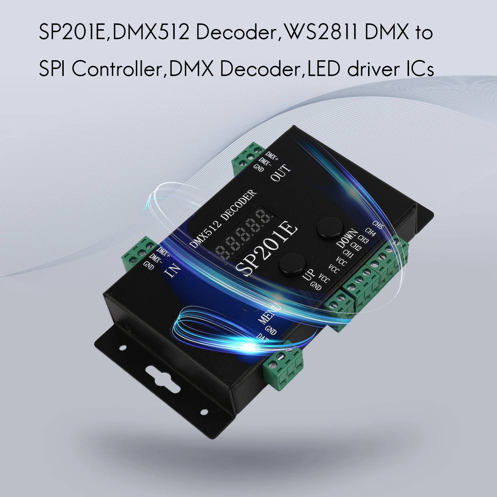 SP201E DMX512 WS2812B WS2811 da Decoder Controller Un SPI, Supporto di più Circuiti Integrati
