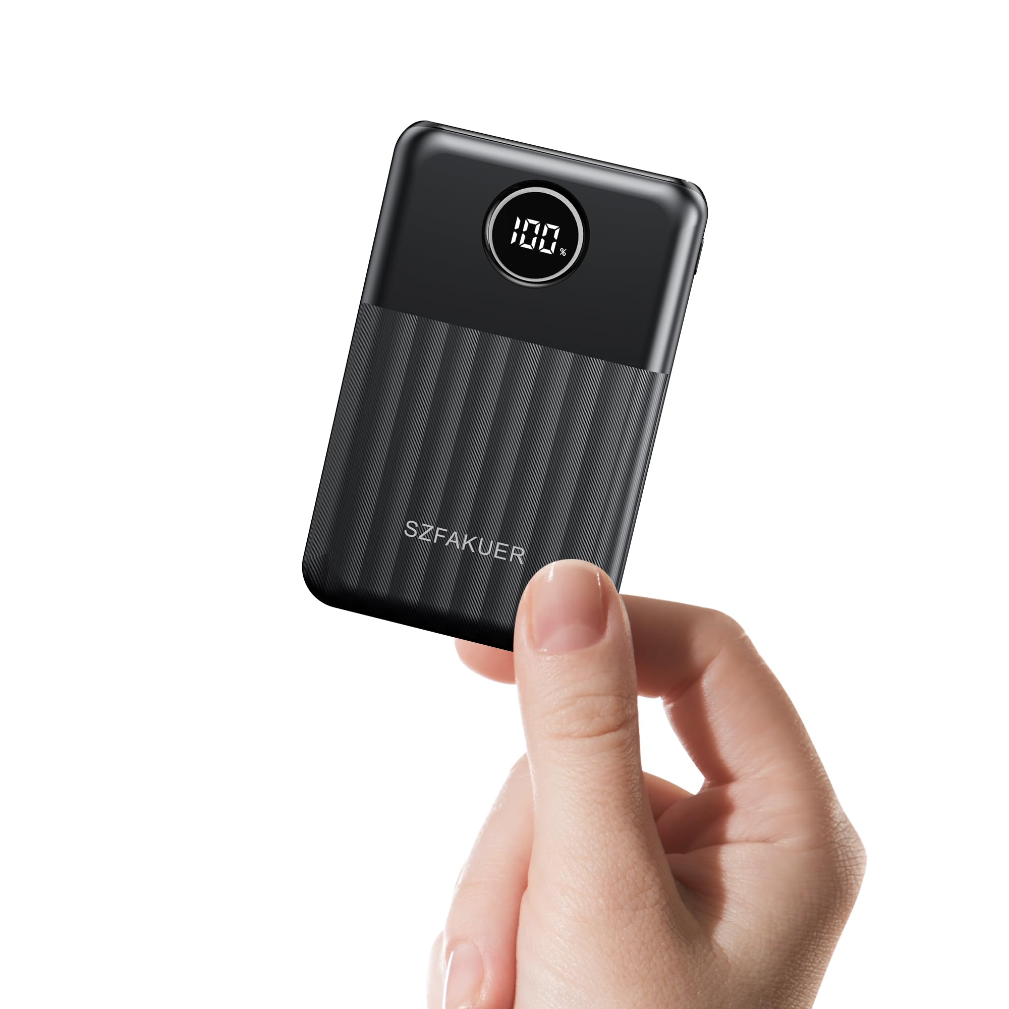 Szfakuer Portable Charger,Ultra Slim 10000mAh 22.5W Power Bank,USB C in/Output Fast Charging Mini Battery Pack Compatible with iPhone 17 16 15 14