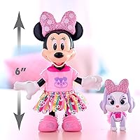 Vista 5 de Disney Junior Minnie Mouse Set de Moda y Glamour para Mascotas con Brillo y Glamour, juego de 23 piezas de muñeca y accesorios, juguetes para niños