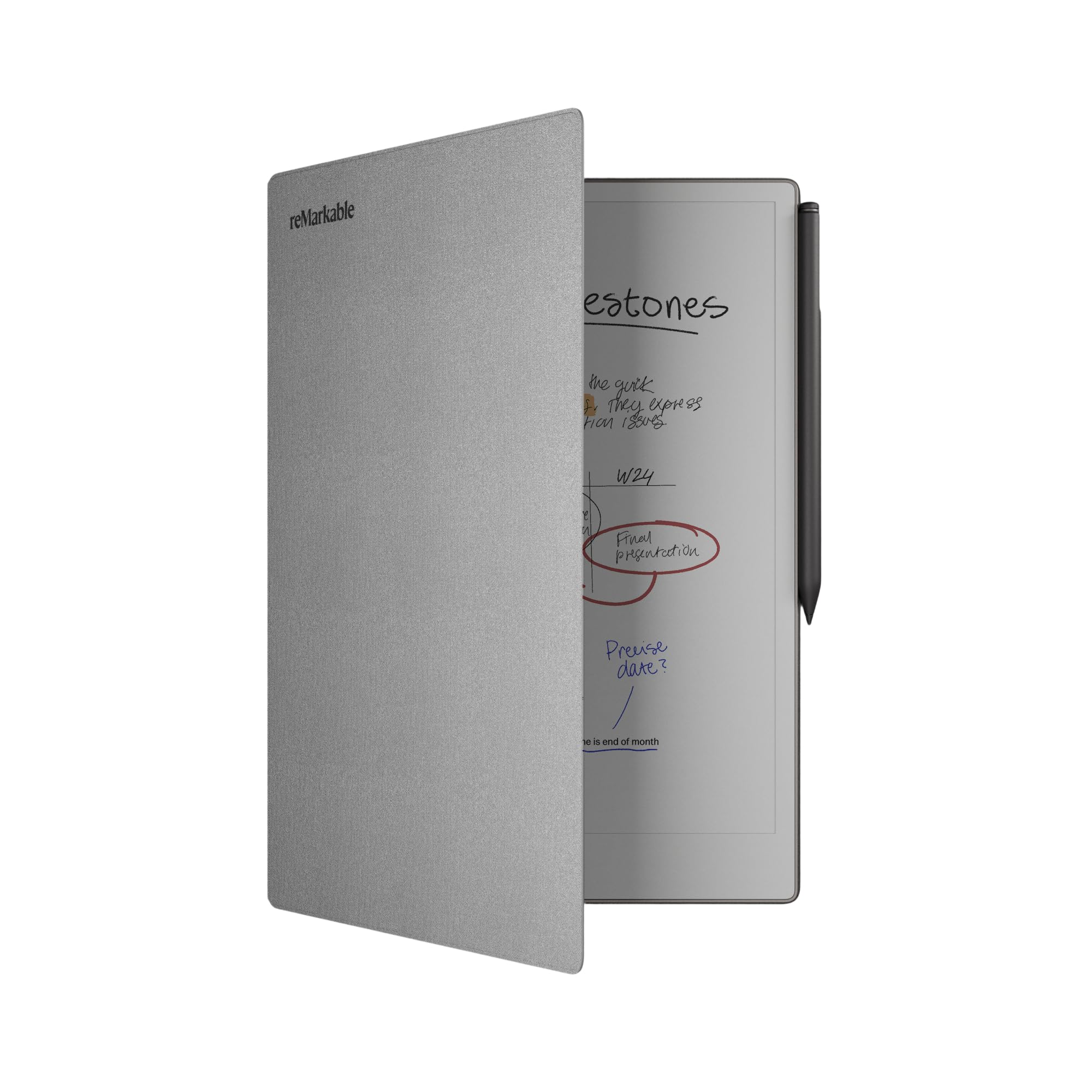 Book Folio | Polymer Case for reMarkable Paper Pro tablet | Grey
