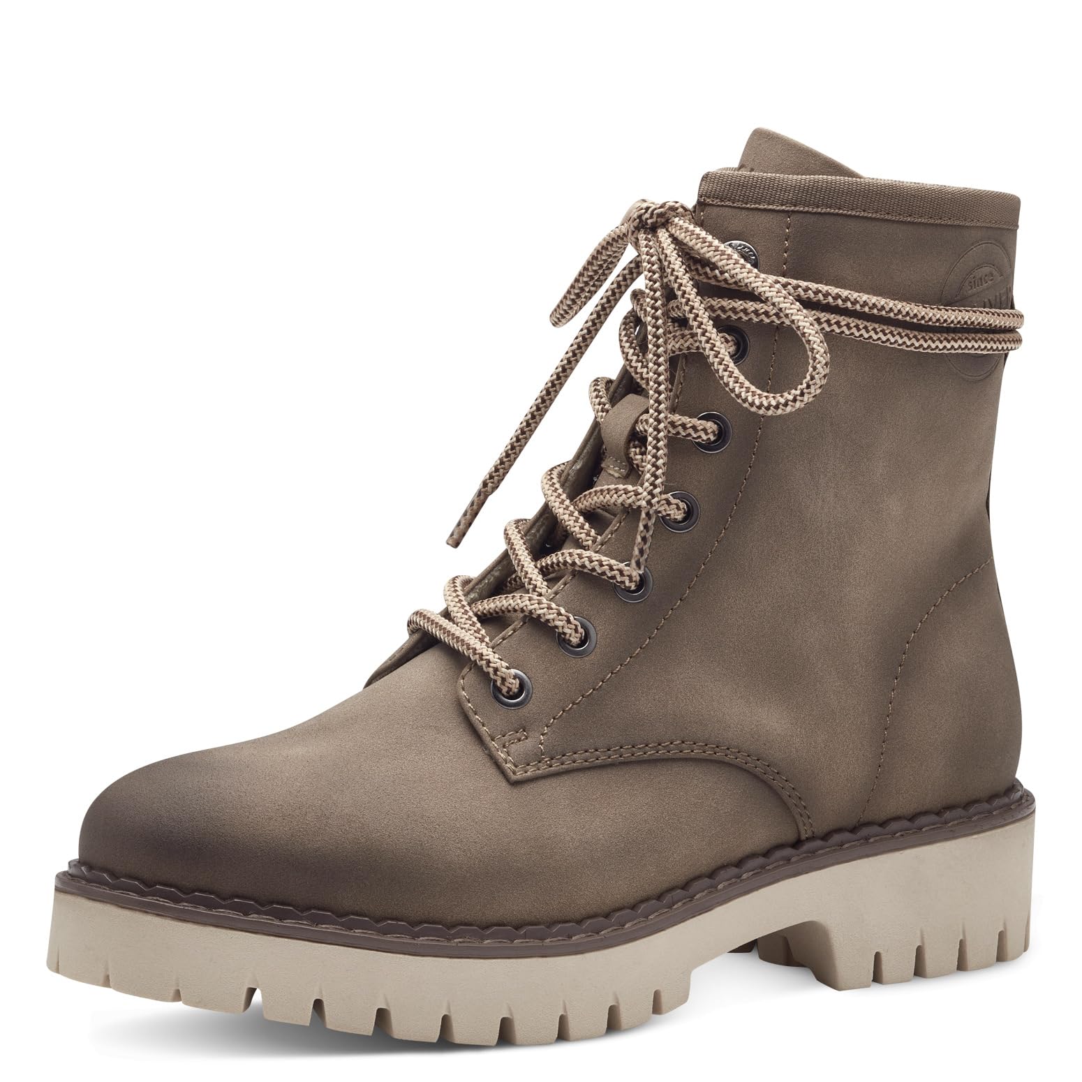 s.Oliver Women's Lace Boot Flat 5-25213-41 Ankle Boots, Beige, 5 UK