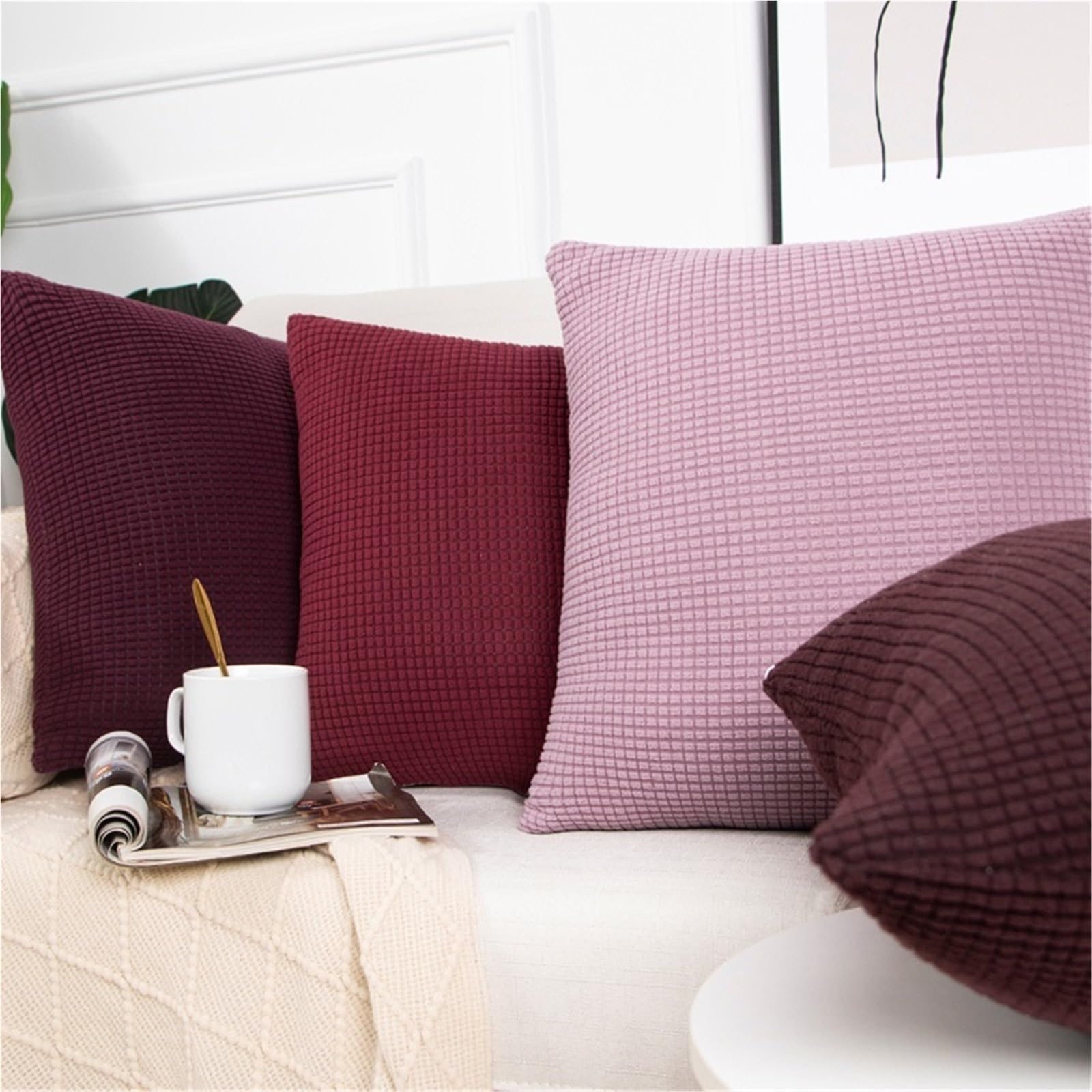 Zachte Decoratieve Kussenhoes 50x50 50x80 70x70 cm Velvet Cushion Covers,Throw Pillow Cover Kussenslopen Standard King Queen Size set van 2 Kussensloop Beschermers met Rits(1393,75x75 CM 29x29 in Zachte Decoratieve Kussenhoes 50x50 50x80 70x70 cm Velvet Cushion Covers,Throw Pillow Cover Kussenslopen Standard King Queen Size set van 2 Kussensloop Beschermers met Rits(1393,75x75 CM 29x29 in