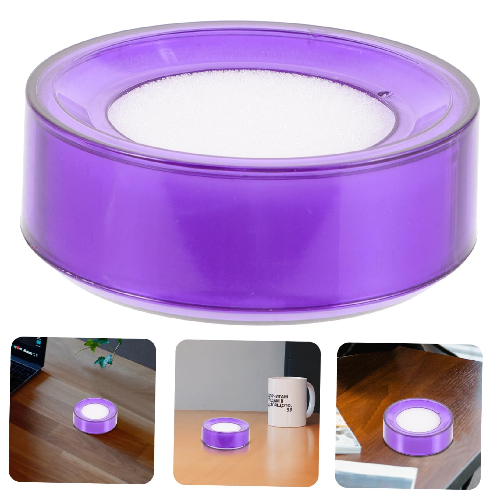 6pièces Lot de Éponges Humidifiantes pour Doigts Outil Doux Odeur pour Compter Papiers Et Billets Améliore Efficacité Au Travail
