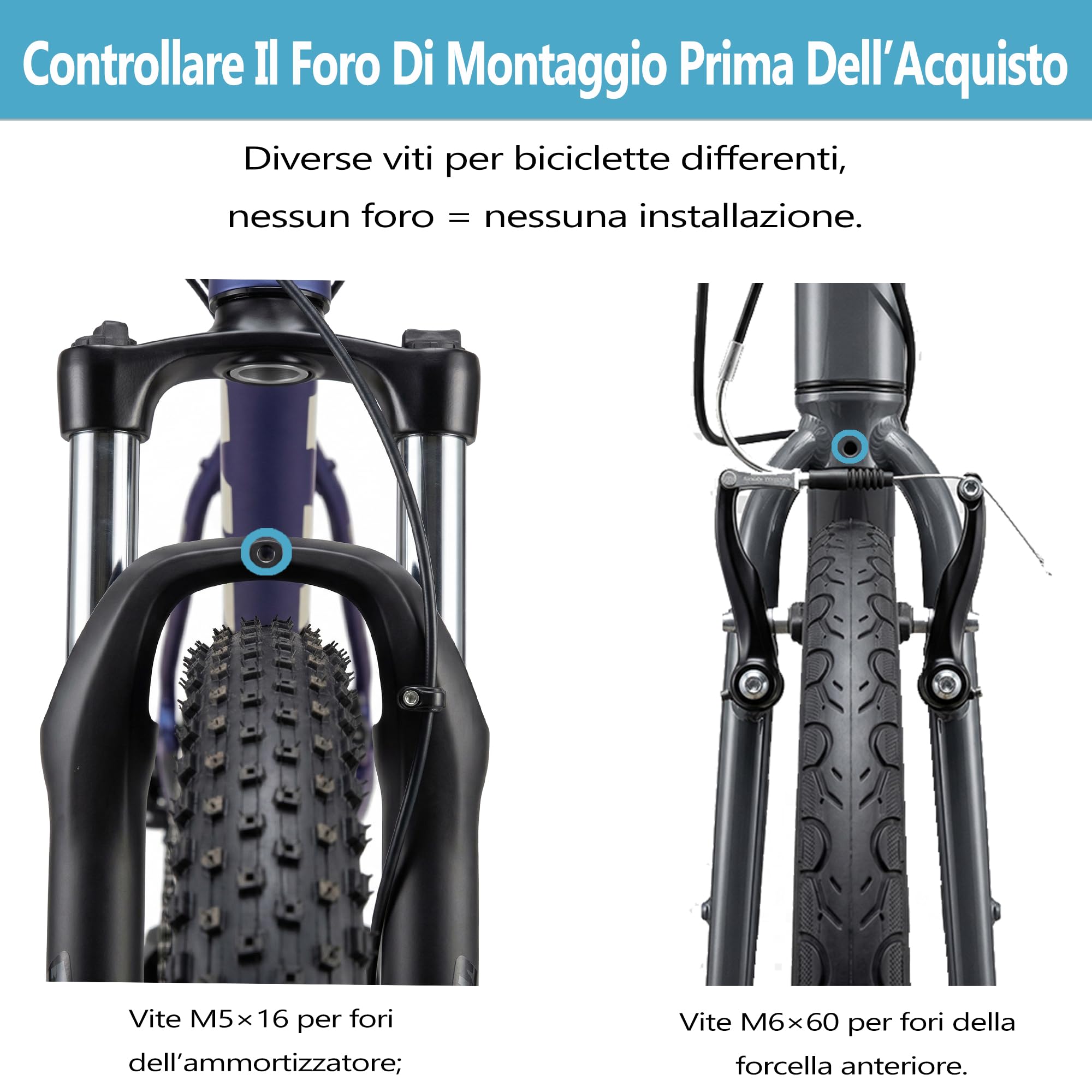 Portapacchi anteriore per bici, BFR0102FT