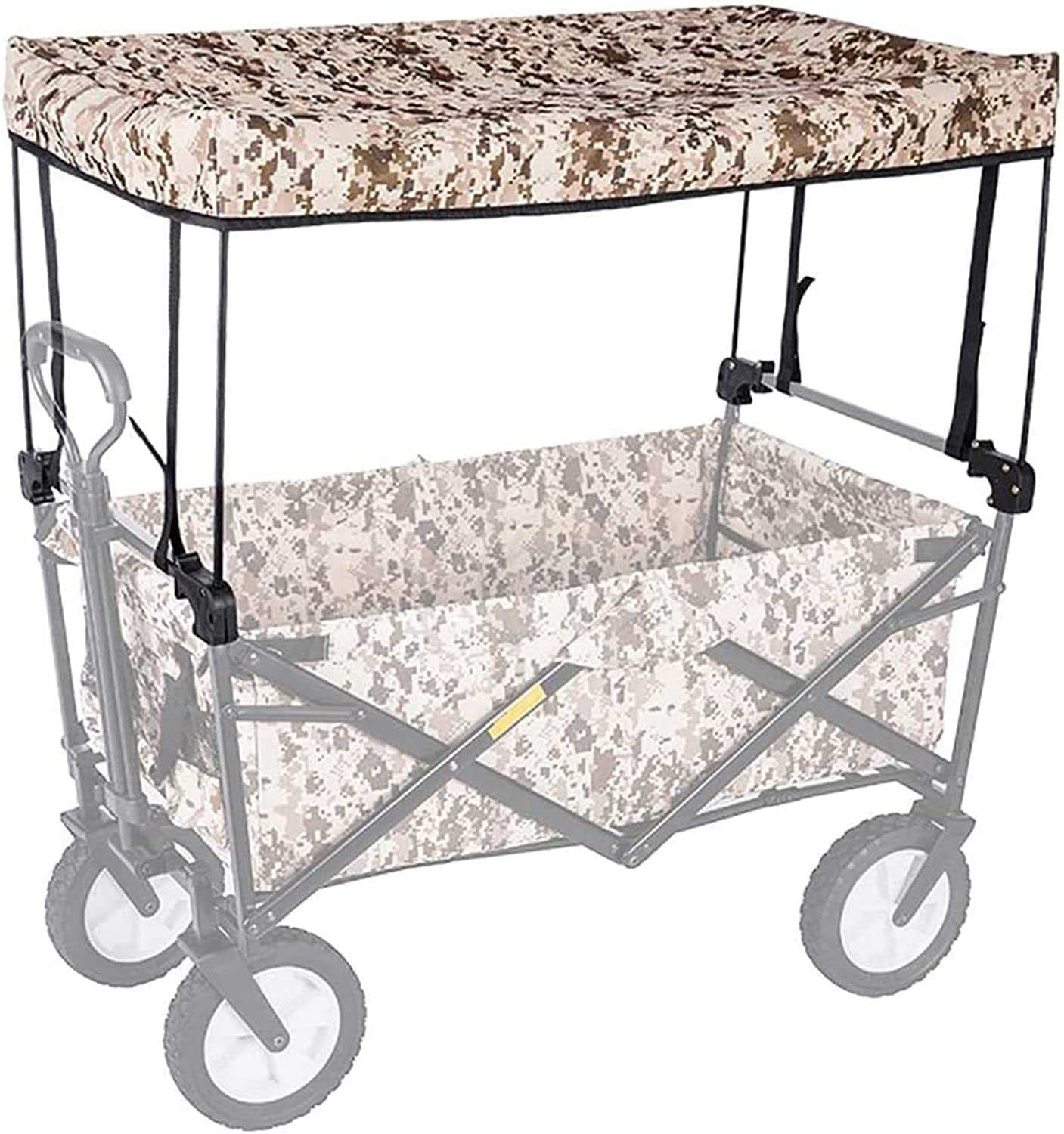 Copertura pieghevole del baldacchino del carro - Accessori portatile del carrello del carrello con la spinta della mano pieghevole e il baldacchino della tenda per giardino