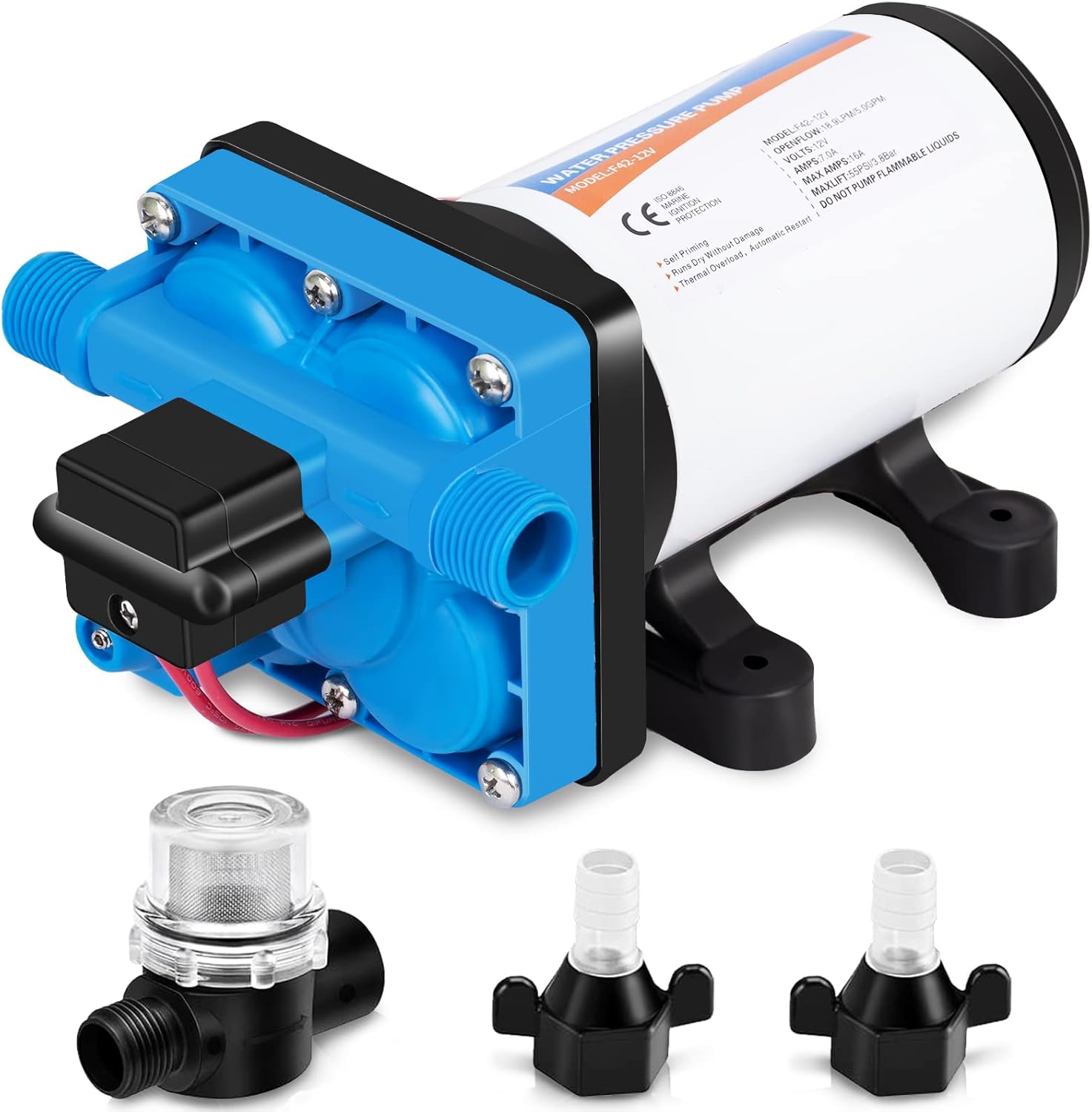 YOUNGTREE RV Fresh Water Pump 12V 5.0GPM 55PSI, Ubuy Nepal