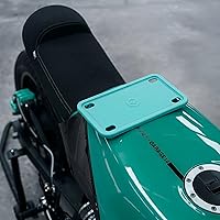 Vista 8 de Rightcar Solutions Marco de matrícula de motocicleta de silicona de alta calidad, a prueba de óxido, a prueba de sonajeros, resistente a la Azul