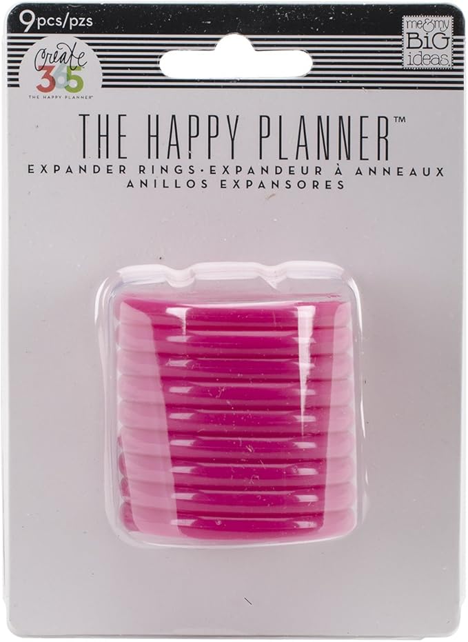 me & my BIG ideas Create 365 The Happy Planner Expander Rings, Pink