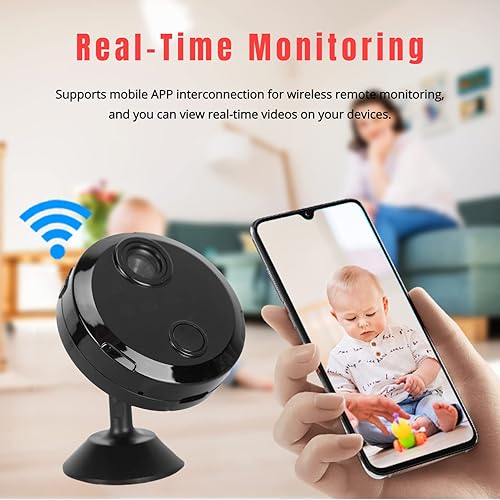 Miniatura 3 de Yunseity Cámara de vigilancia, cámara de seguridad 1080P con base giratoria de 360 grados, cámara de monitor para interior y exterior, monitoreo en