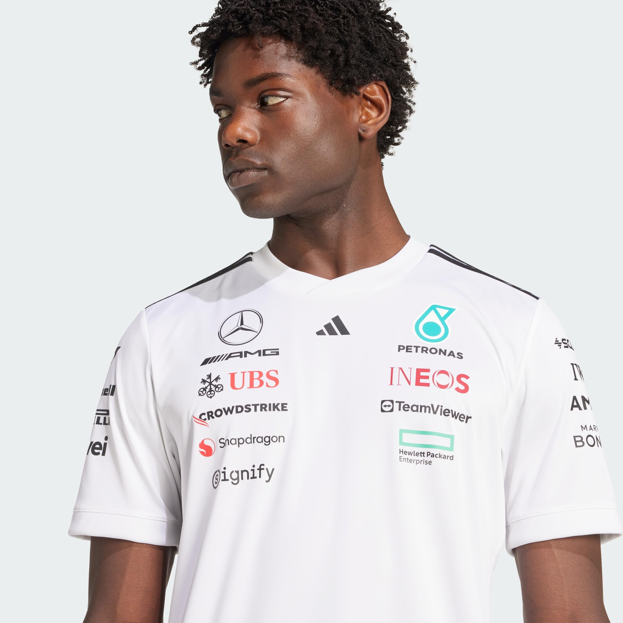 adidas Men's Camiseta Mercedes - AMG Petronas Formula One Team Driver — view 8