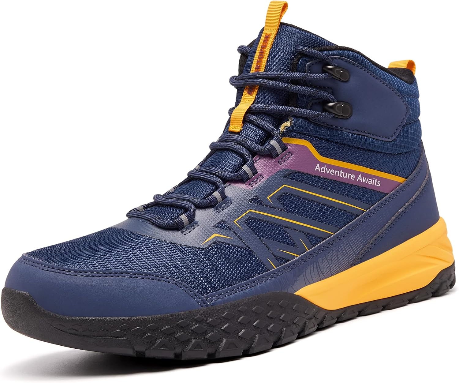 ARTOPEAK Men's Waterproof Hiking Boots - All-Terrain Breathable Ankle Support Trekking Shoes, Lightweight Anti-Slip Trail Boots for Backpacking, Camping & Technical Outdoor Adventures