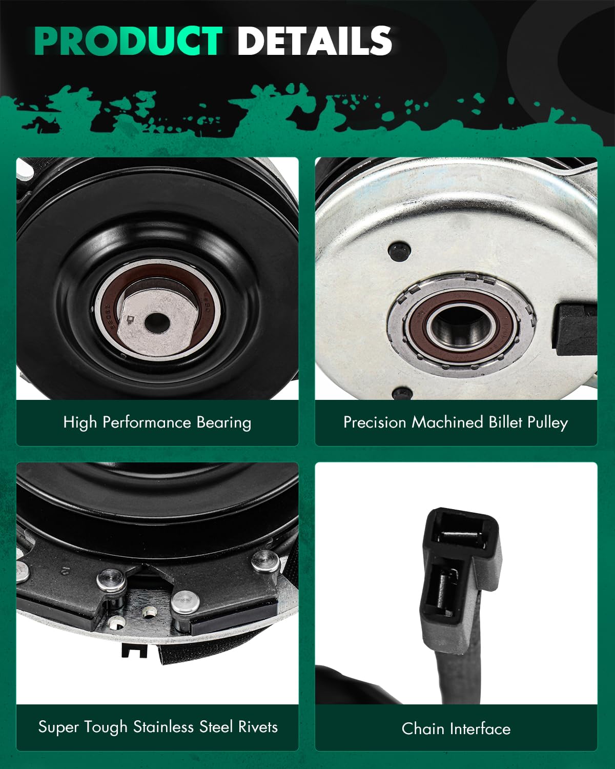 Nuevo cortacésped eléctrico, embrague SCITOO PTO para Toro 110-6766 / Exmark 110-6766 / Warner 5219-81 / Xtreme X0379