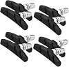 Alritz Bike Brake Pads Set, 4 Pairs Road Mountain Bicycle V-Brake Blocks Shoes with Hex Nut and Shims, No Noise No Skid, 70mm