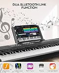 STRICH Digital Piano 88 Keys, Hammer-Action Weighted Keyboard, 2x15W Speakers, Full-size Electric Piano Keyboard, Supports USB-MIDI/Wireless Connect, SDP-120