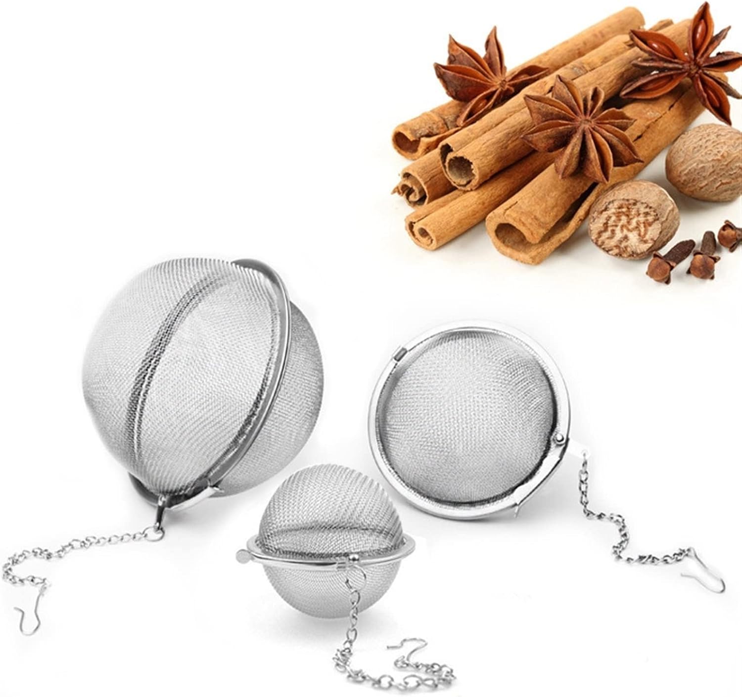 Tea Filters Stainless Steel Tea Maker Spherical Locking Spice Tea Ball Filter mesh Filter Tea Ware Kitchen Tools