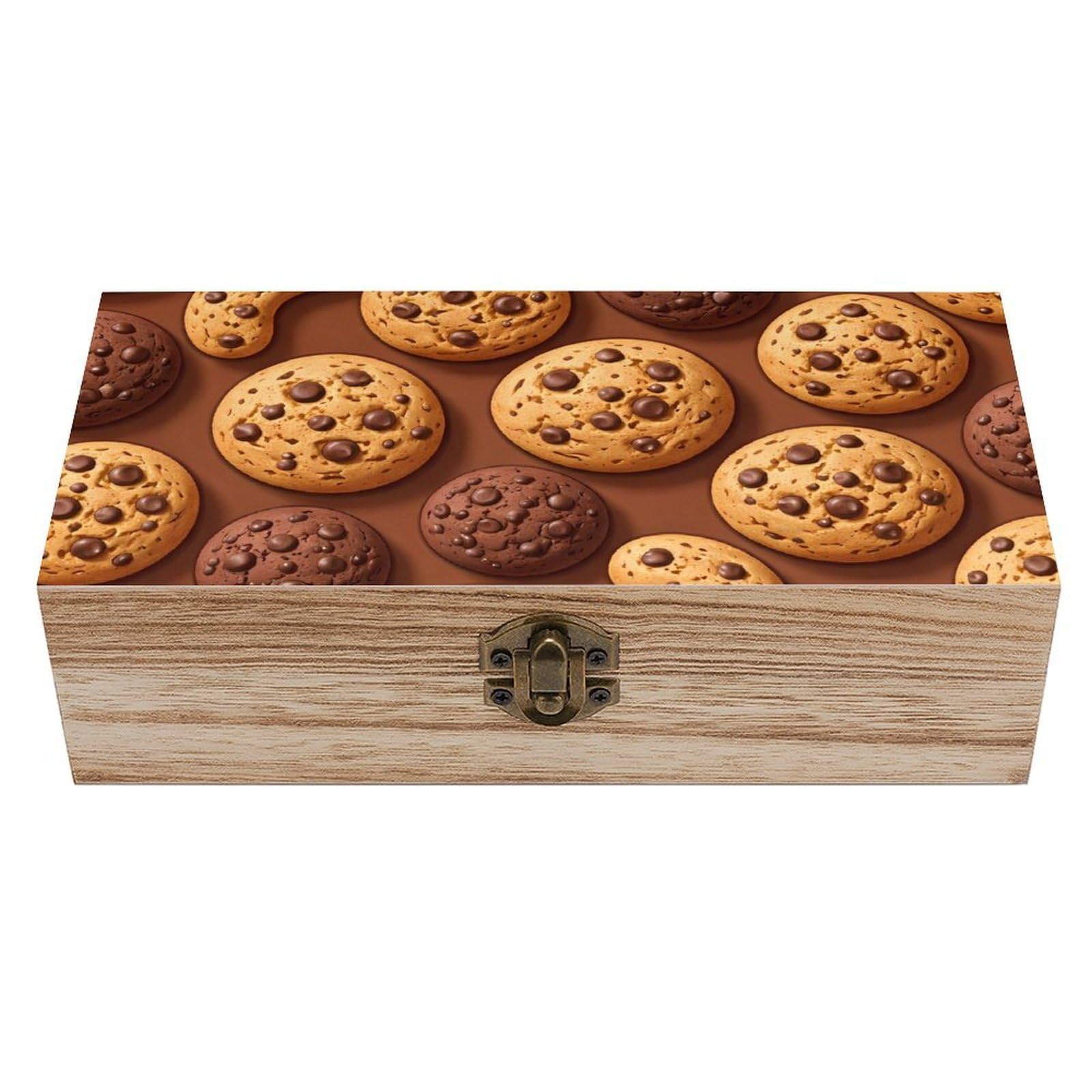HLBSDM Cookie Wooden Storage Box