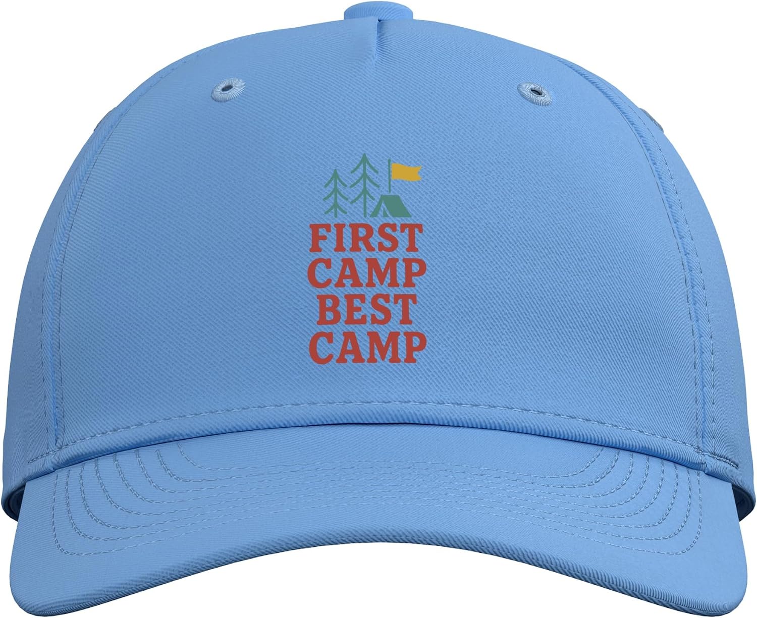 First Time Camper Outdoor Adventure Beginner Camping Trip Adjustable Baseball Hat image 2