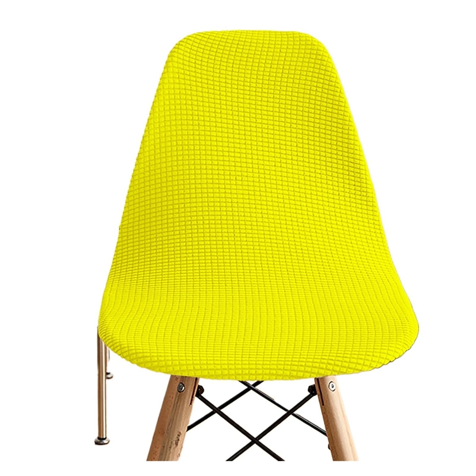 CIOPLJHKL Jacquard Waterproof Shell Chair Cover Short Back Covers Adjustable Dining Room Seat For Bar Party for Hotel, Banquet(Color15)