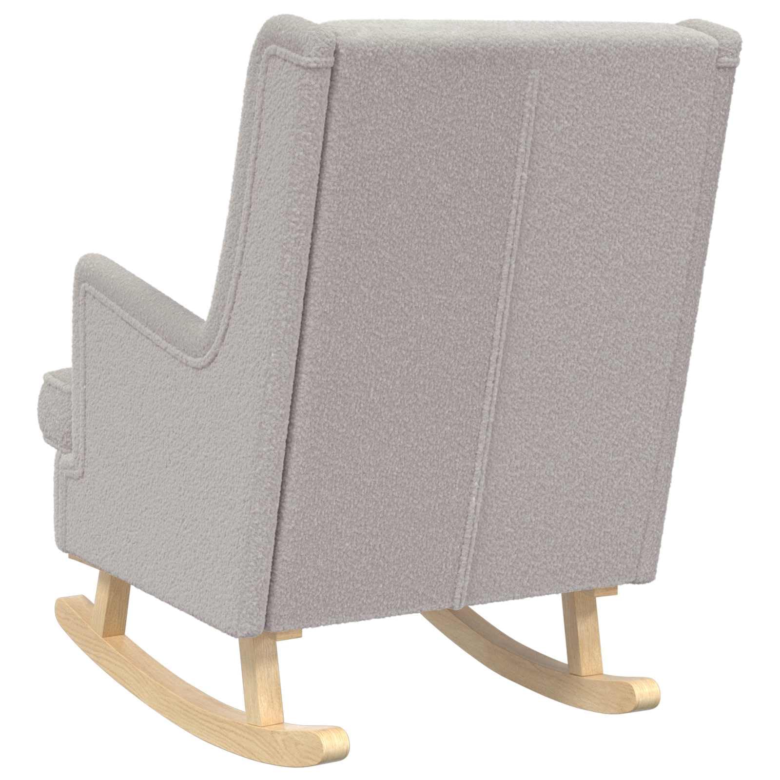 Mecedora Gris Claro 62 x 80 x 85 cm Bouclé, Mecedoras, 16.675 kg-42029970